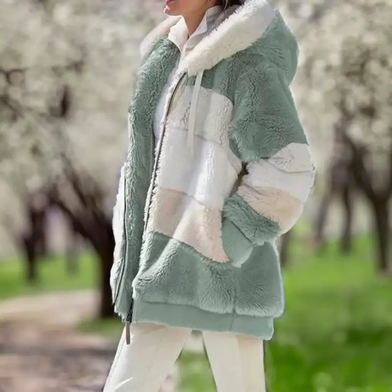 Bonjour Melbourne-manteau-Sophie - Stylish Autumn Cardigan with Cozy Fleece Comfort