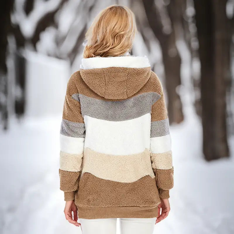 Bonjour Melbourne-manteau-Sophie - Stylish Autumn Cardigan with Cozy Fleece Comfort