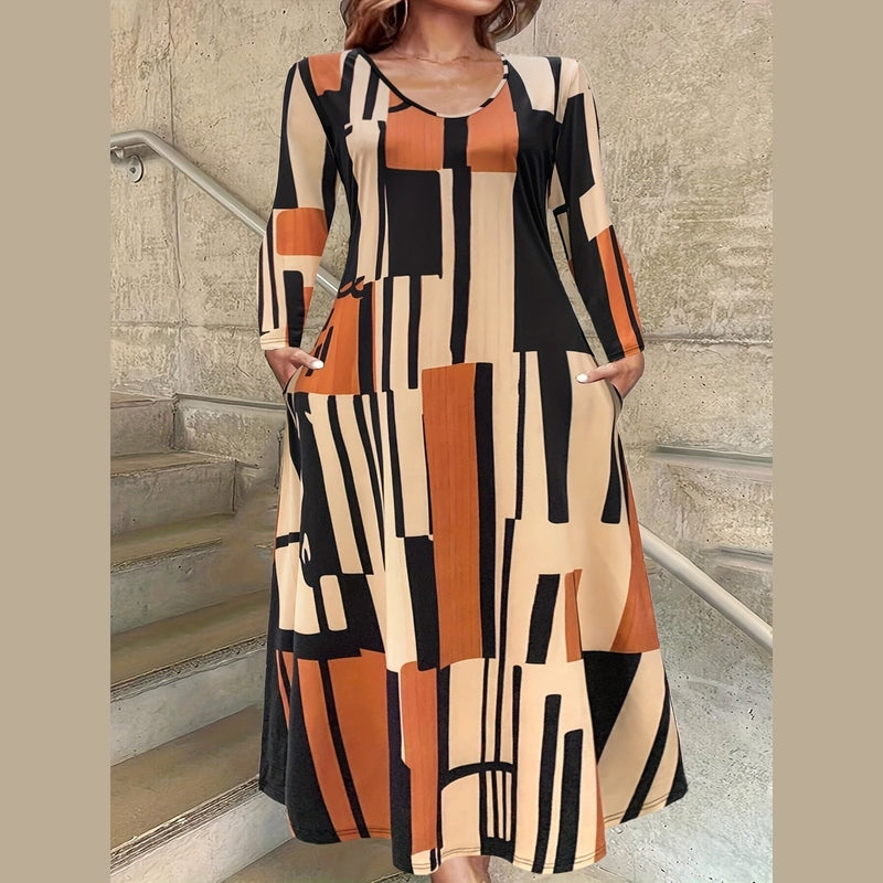 Bonjour MelbourneWomen's Plus Size DressesStylish Plus Size Maxi Dress with Pockets for Summer Comfort