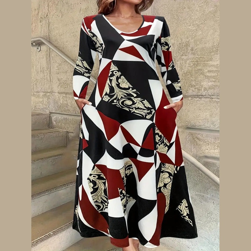 Bonjour MelbourneWomen's Plus Size DressesStylish Plus Size Maxi Dress with Pockets for Summer Comfort