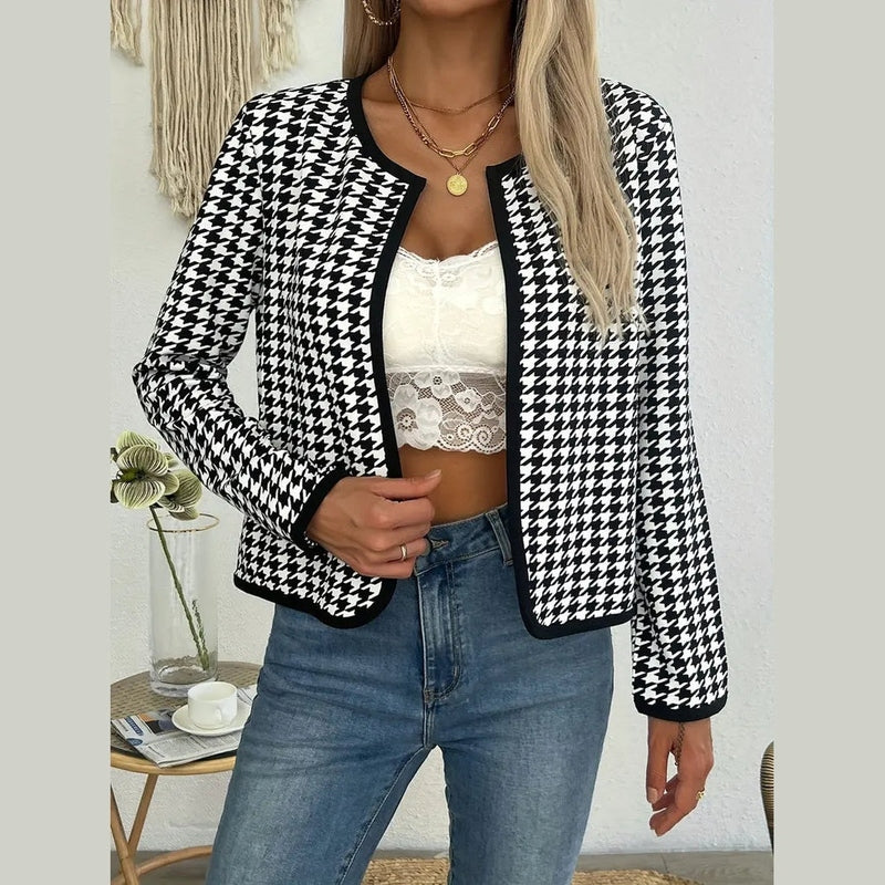 Bonjour MelbourneWomen's Jackets & CoatsStylish Printed Open Front Jacket for Women - Lightweight Layering