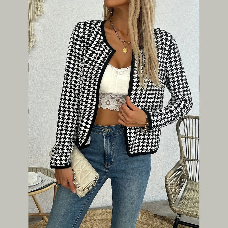 Bonjour MelbourneWomen's Jackets & CoatsStylish Printed Open Front Jacket for Women - Lightweight Layering