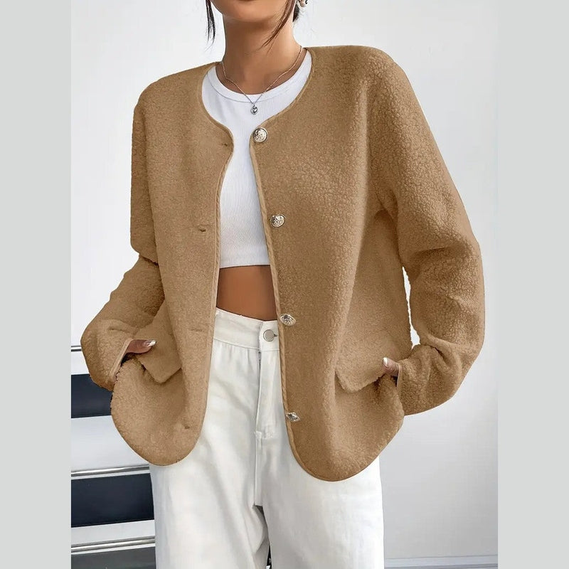 Bonjour MelbourneWomen's CoatsStylish Round Neck Winter Coat for Women - Chic & Warm