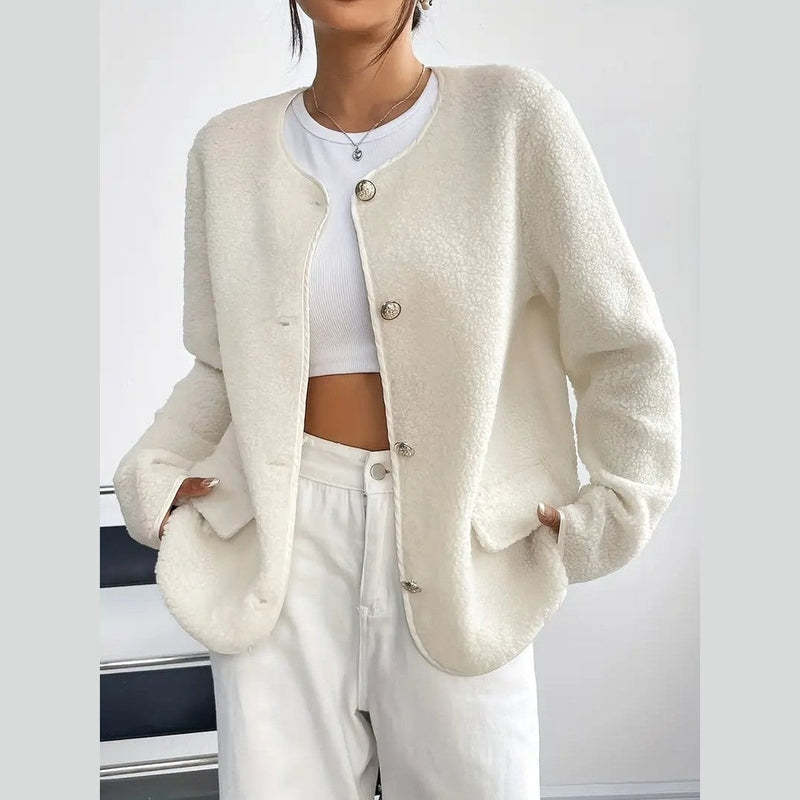 Bonjour MelbourneWomen's CoatsStylish Round Neck Winter Coat for Women - Chic & Warm