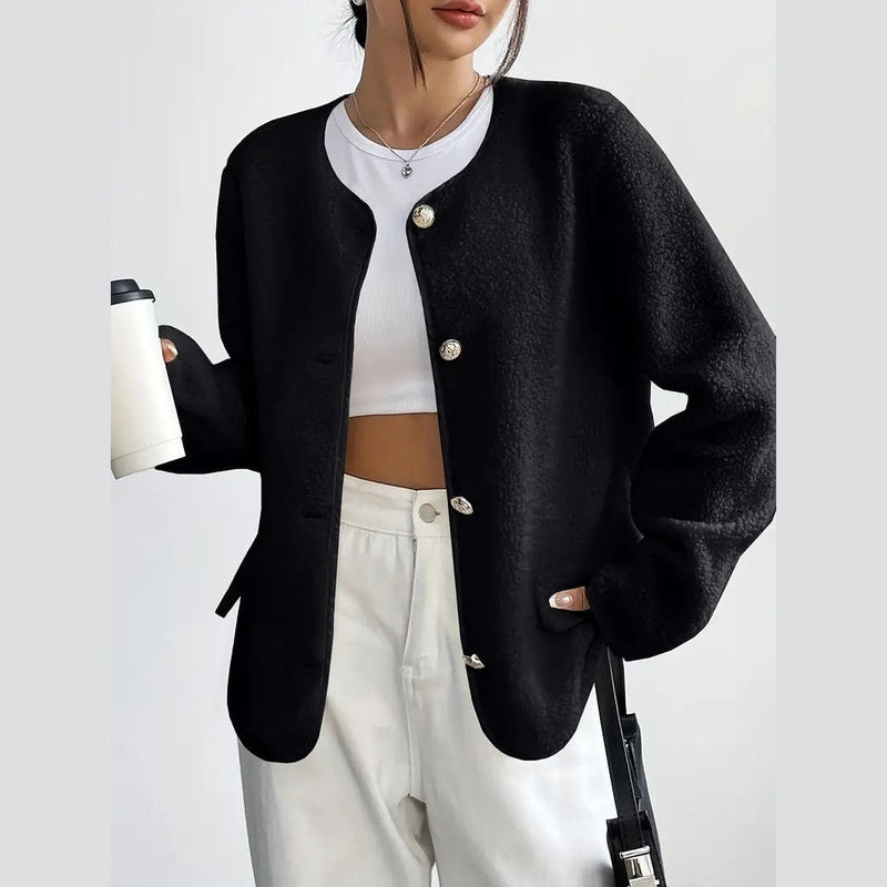 Bonjour MelbourneWomen's CoatsStylish Round Neck Winter Coat for Women - Chic & Warm