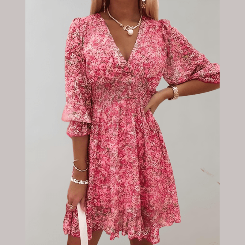 Bonjour MelbourneWomen's DressesStylish Women's V-Neck Midi Summer Dress for Effortless Elegance