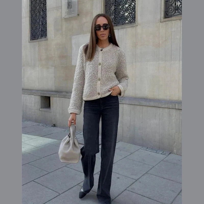 Bonjour MelbourneSweaterTina - Soft-Fit Cozy Teddy Vest for Ultimate Warmth