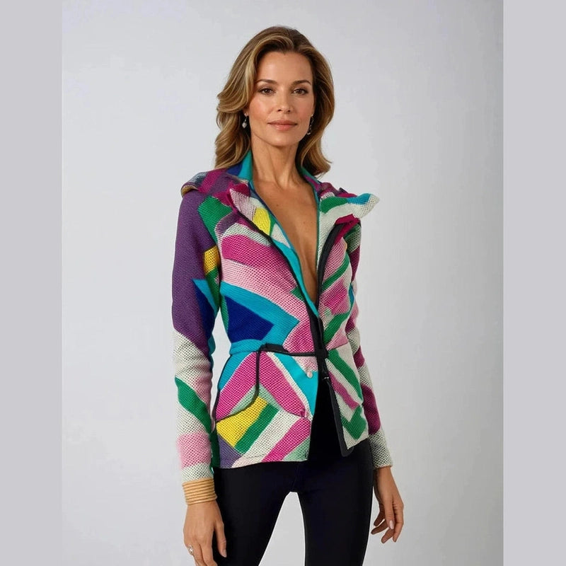 Bonjour Melbourne-Womens Sweater-Tiva - Elegant Art-Inspired Hoodie for Chic Comfort