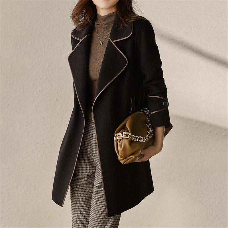 Bonjour Melbourne-Valentia - Chic Prestige Trench Coat for Winter Sophistication