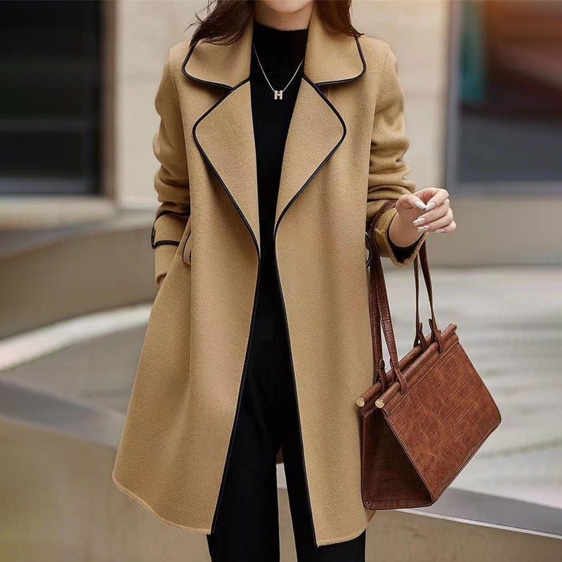 Bonjour Melbourne-Valentia - Chic Prestige Trench Coat for Winter Sophistication