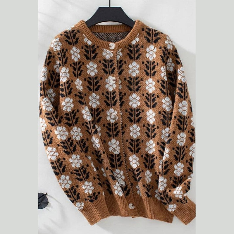 Bonjour Melbournewomen SweaterModern Comfort Jacquard™ Knit Sweater in Acrylic Blend