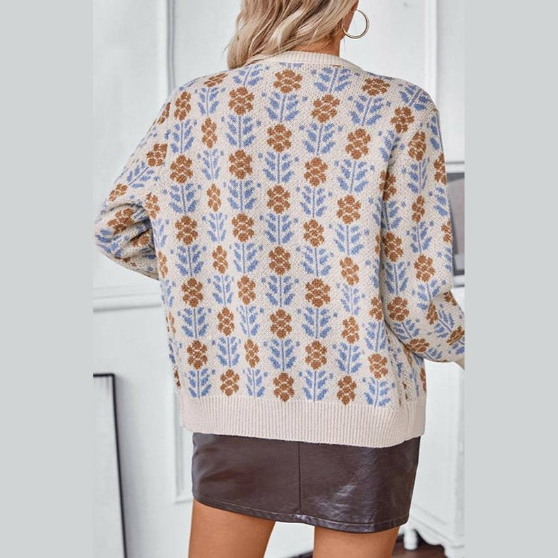 Bonjour Melbournewomen SweaterModern Comfort Jacquard™ Knit Sweater in Acrylic Blend