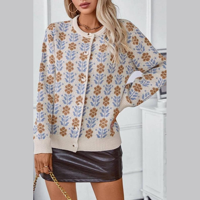 Bonjour Melbournewomen SweaterModern Comfort Jacquard™ Knit Sweater in Acrylic Blend