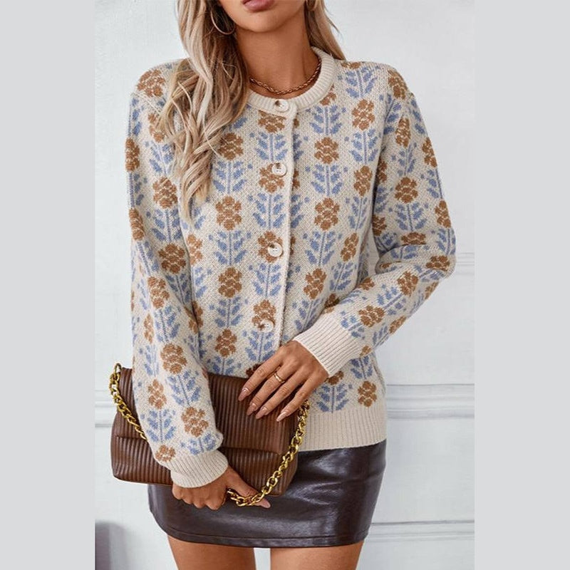 Bonjour Melbournewomen SweaterModern Comfort Jacquard™ Knit Sweater in Acrylic Blend