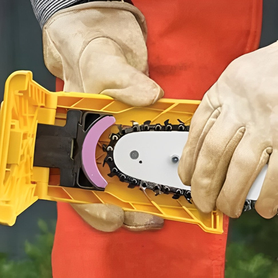 Chainsaw Sharpener Kit for 14 to 20 Bars – Quick and Easy Chainsaw Blade Sharpener with Durable Stone 0