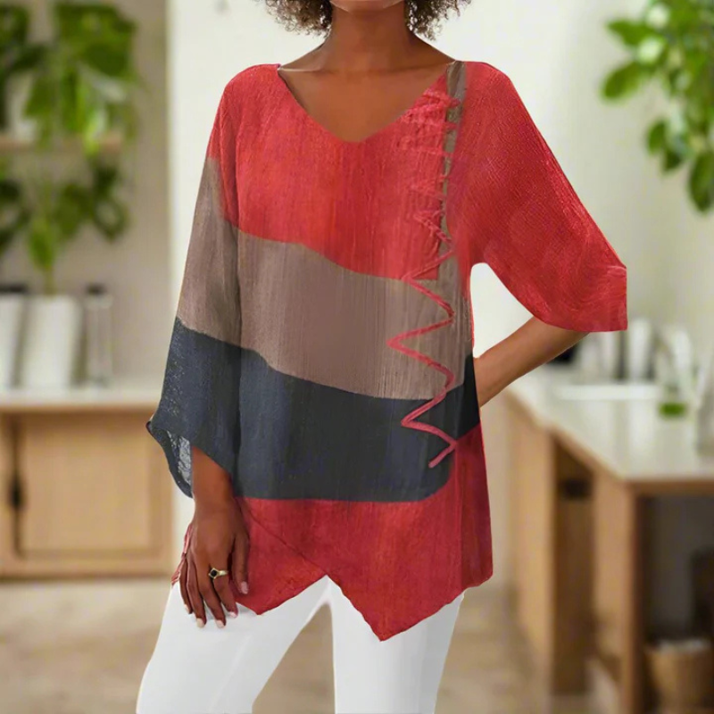 Chic Three-Color Long Sleeve Blouse for Women - Stylish Tops 1