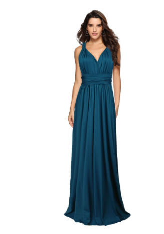 Elegant Back-Free Maxi Evening Dress - Formal Gown for Women 11