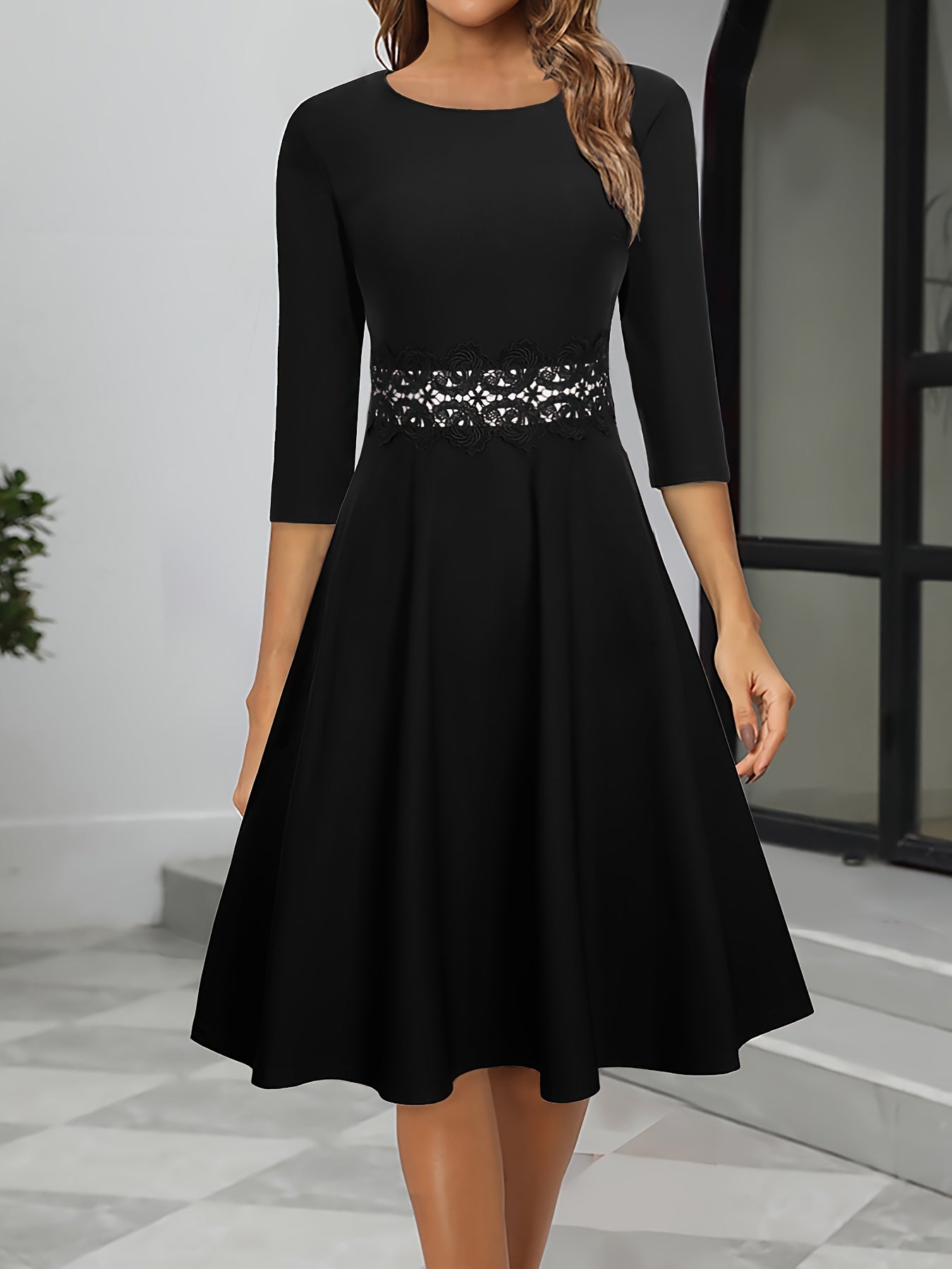 Elegant Midi Evening Dress - Perfect Formal Wedding Guest Gown 1