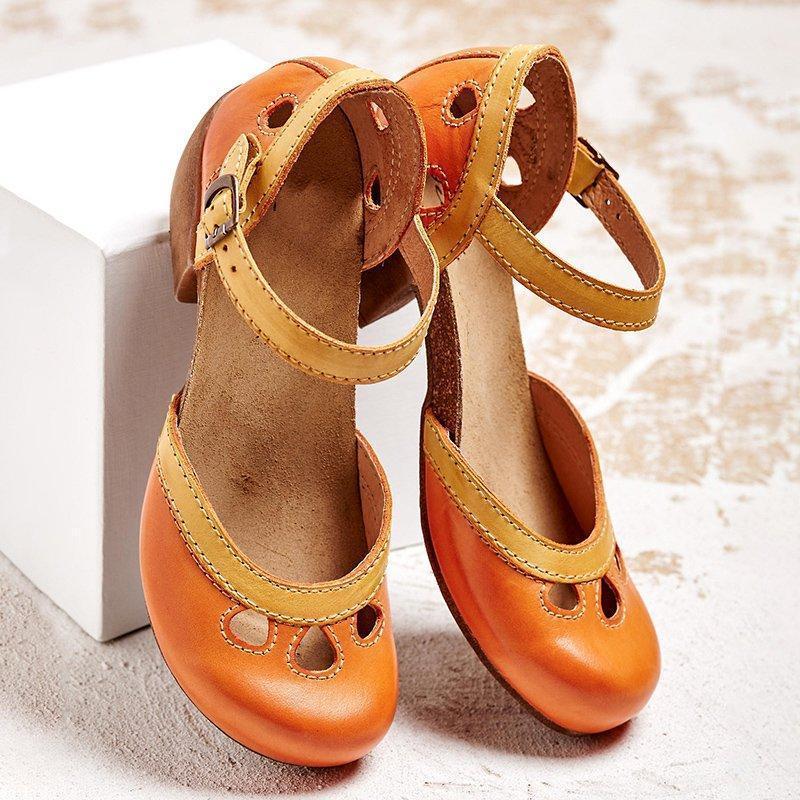Elegant Vintage Closed-Toe Women's Shoes for All-Day Comfort 2
