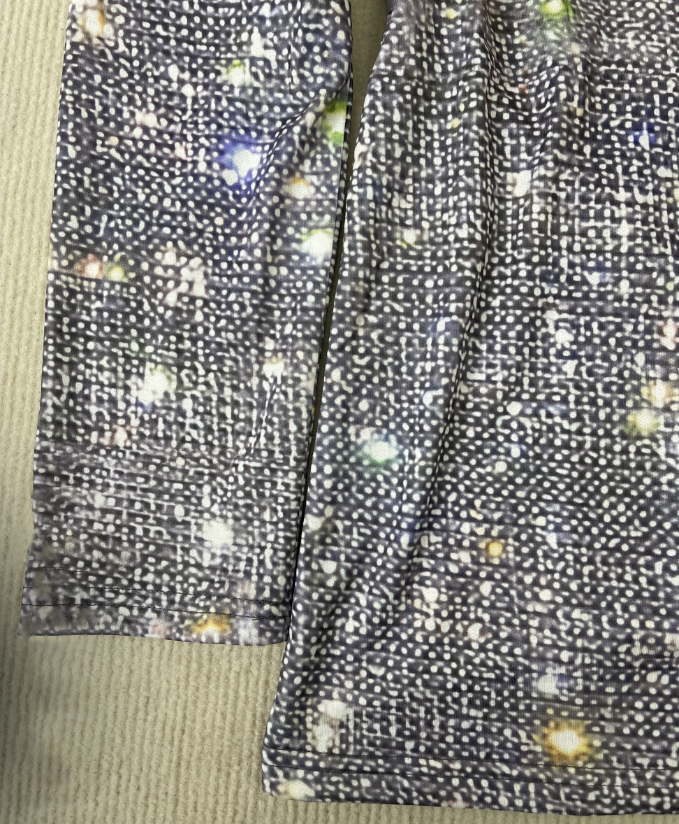 Elegant Women's Long Sleeve Glitter Blouse - Versatile Style 4
