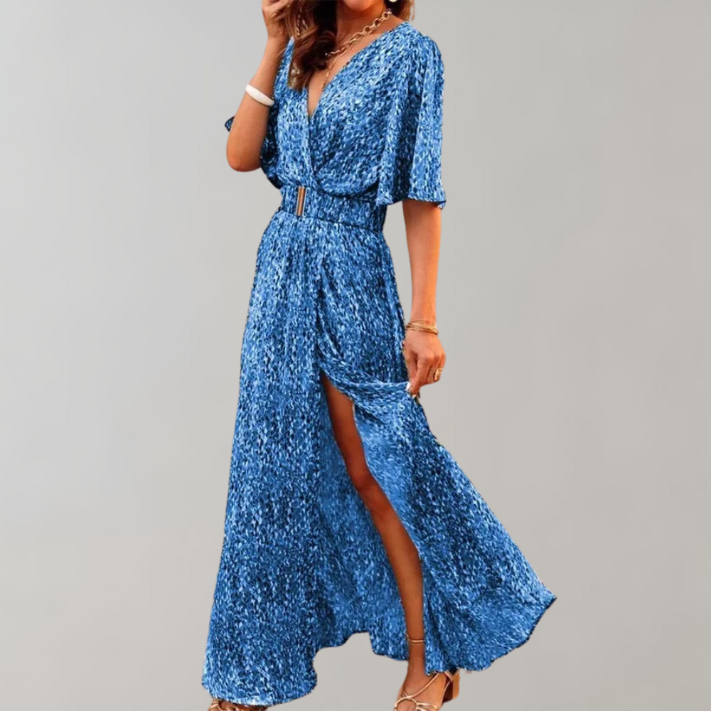 Elegant Women's Summer Maxi Dress with Unique Design 1