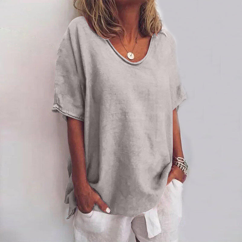 Elegant Womens Blouse - Relaxed Fit & Versatile Style 1
