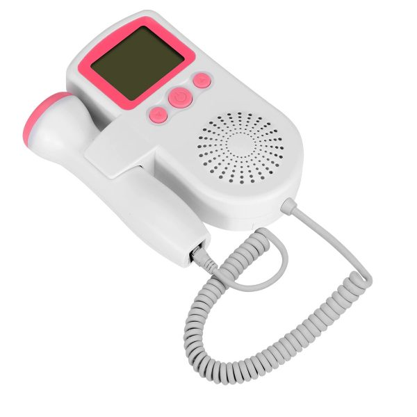 Fetal Doppler Heart Rate Monitor with 3MHz Probe – LCD Display and Integrated Speaker for Home Use 3
