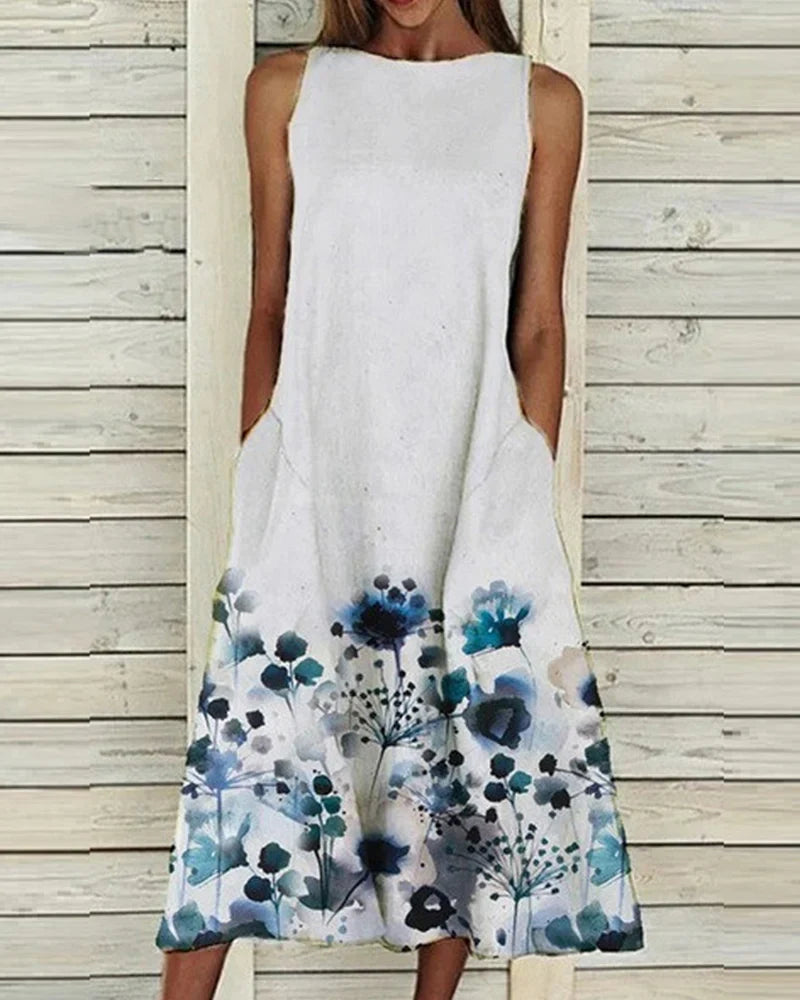 Floral Midi Summer Dress for Effortless Style and Comfort 0