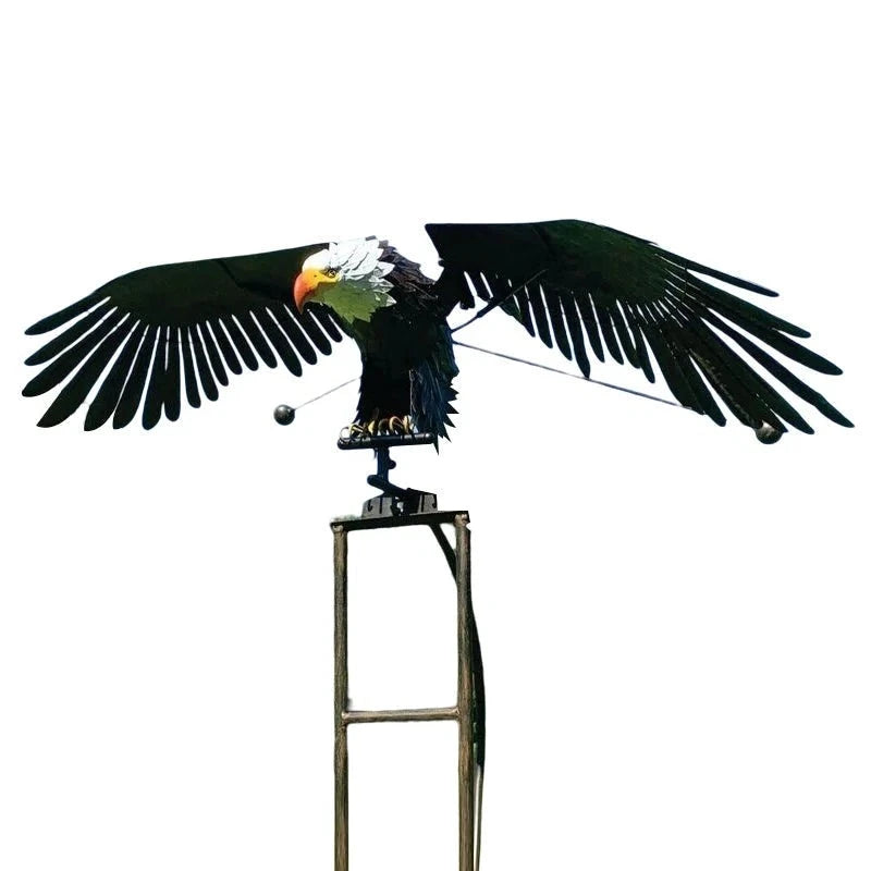 Garden Eagle Windmill Patio Decoration – Metal Bird Art for Outdoor Spaces 5