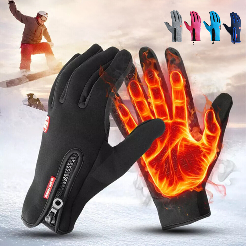 Heated Waterproof Winter Gloves for Outdoor Sports – Insulated Touchscreen-Compatible Warm Gloves 0