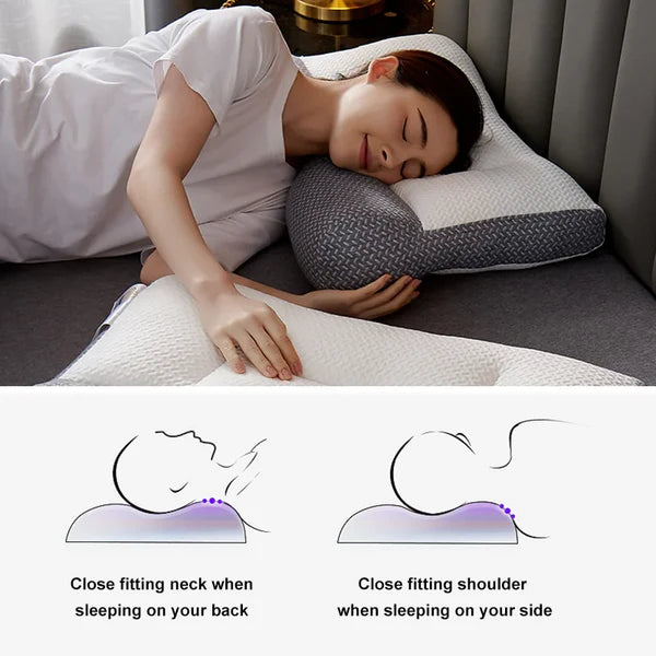 Orthopedic Neck Pillow for Side and Back Sleepers – Ergonomic Design with Premium Support 1