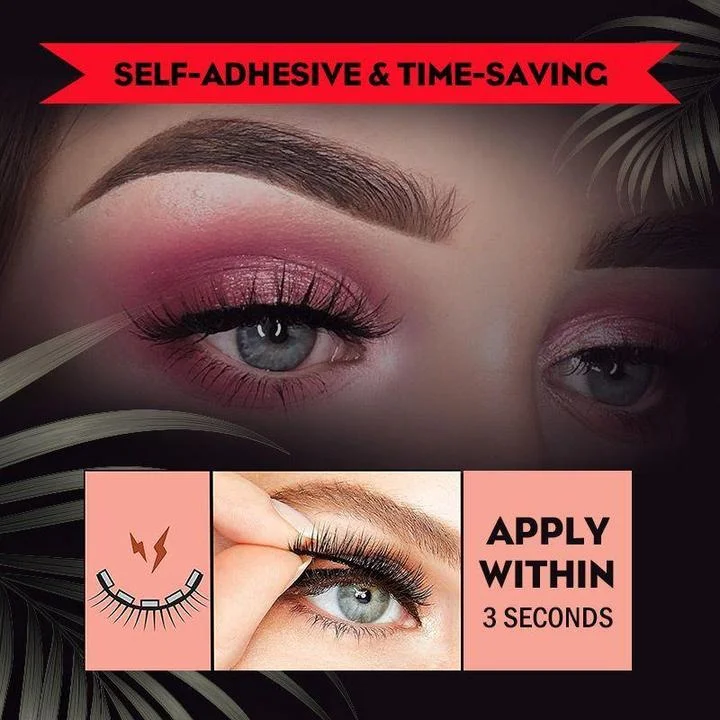 Premium Reusable Self-Adhesive Eyelashes – Natural Look, Quick Application, and No Glue Required 5