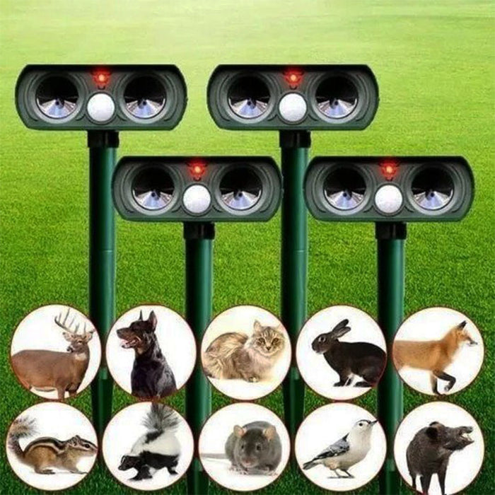 Solar-Powered Ultrasonic Animal Pest Repeller – Motion-Activated Deer and Pest Deterrent 1