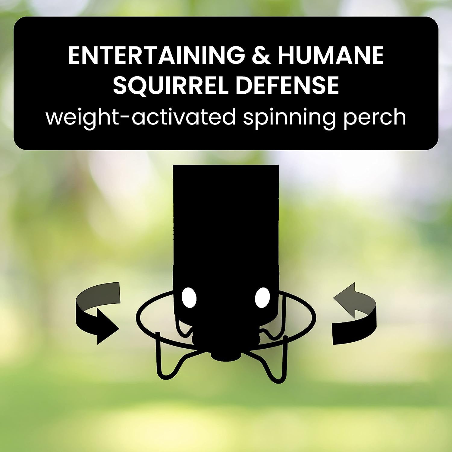 Squirrel-Proof Bird Feeder with Weight-Activated Perch – Durable Metal Construction and 5 lb Capacity 5