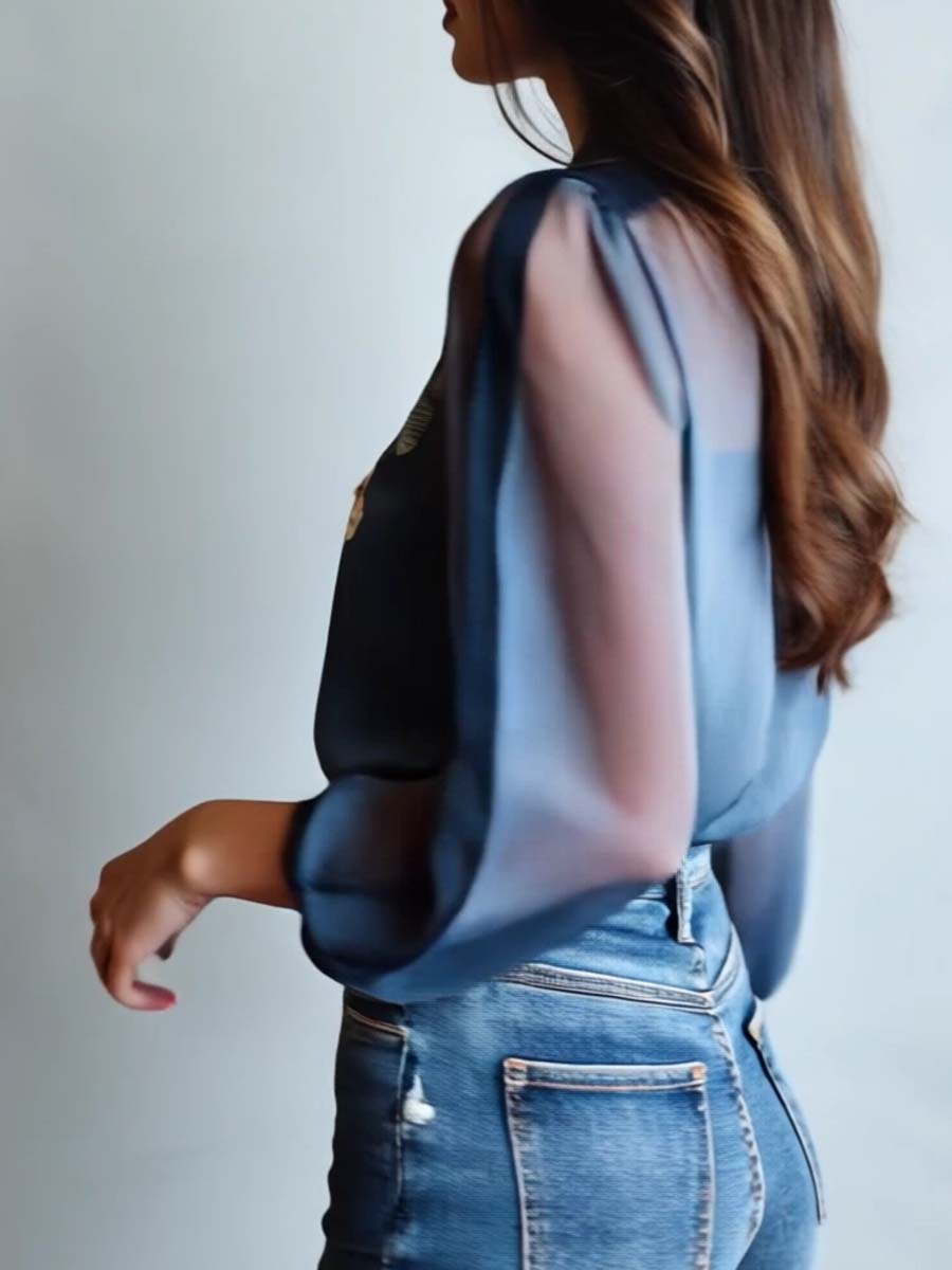 Stylish Women's Boho Floral Blouse - Summer Tops for Women 1