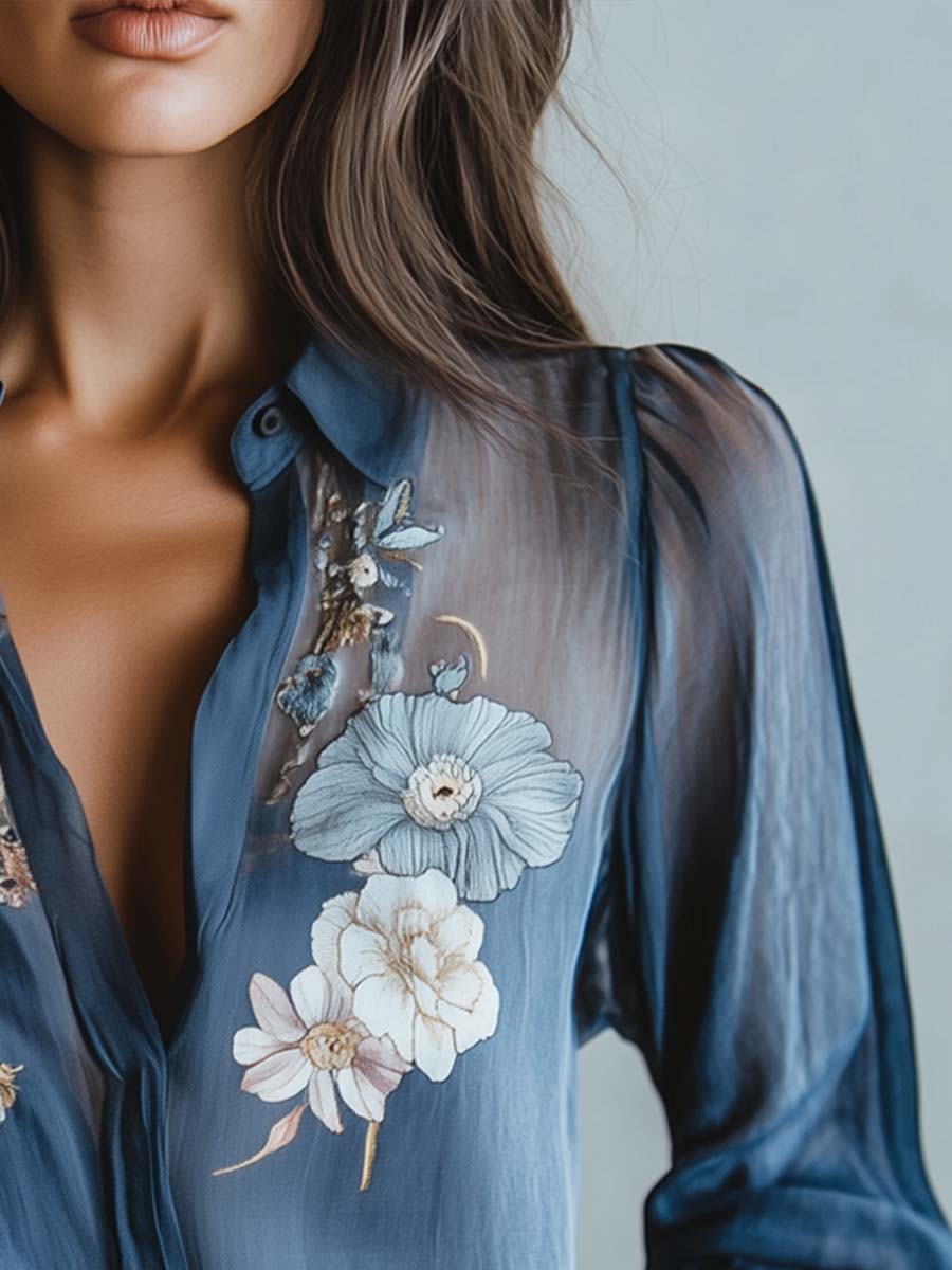 Stylish Women's Boho Floral Blouse - Summer Tops for Women 4