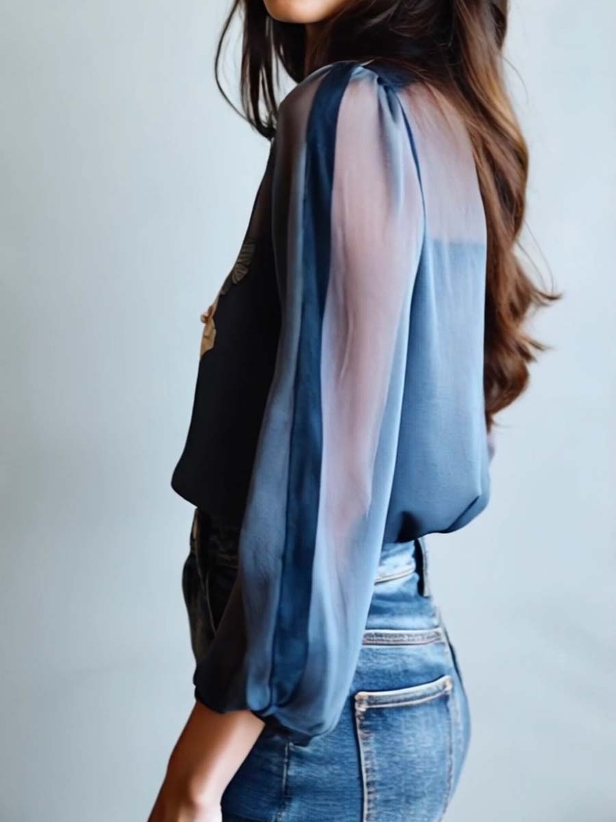 Stylish Women's Boho Floral Blouse - Summer Tops for Women 8