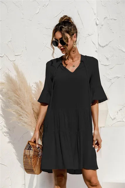 Women's Mini Dress Blue Summer Dresses 1