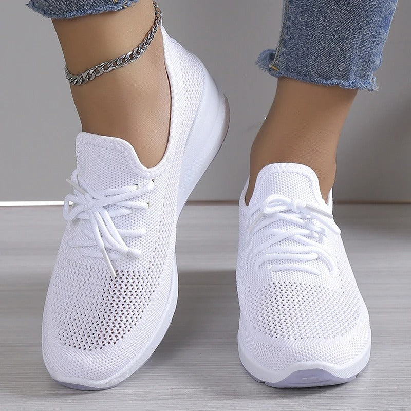 Women's White Slip-On Sneakers - Best Walking Shoes for Women 3