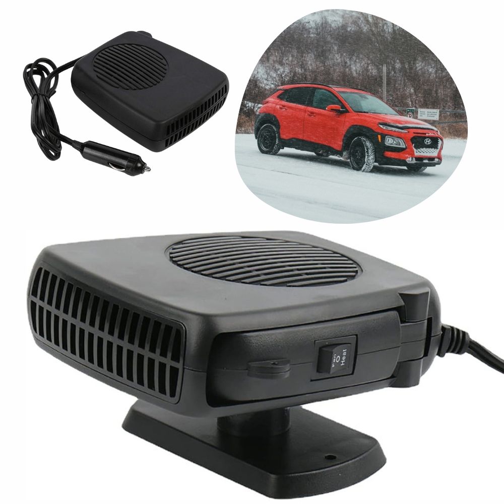 12V Ceramic Car Heater with Adjustable Heat Settings – Portable 150W/300W Auto Heater for Winter Comfort 1