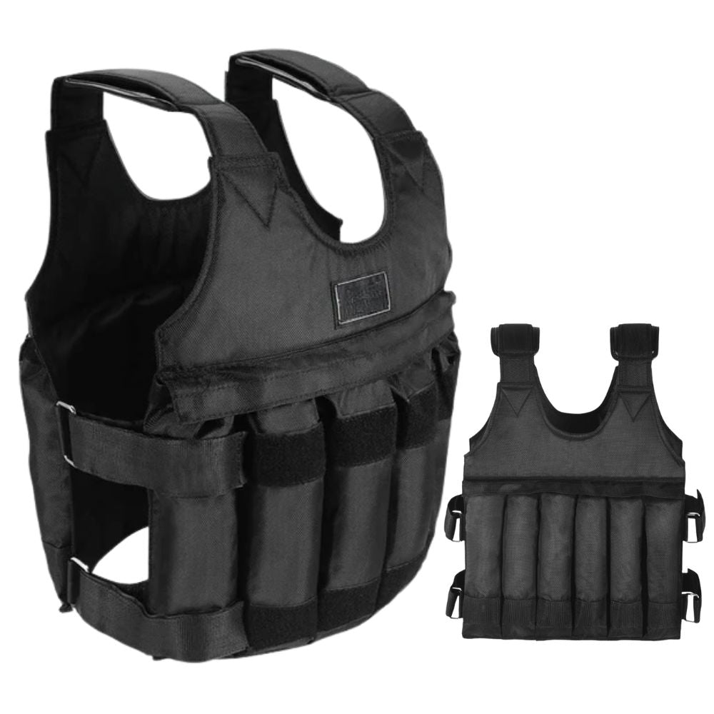 Adjustable 110 Pound Weighted Vest for Walking and Strength Training – Comfortable Fit, Durable Oxford Cloth 0