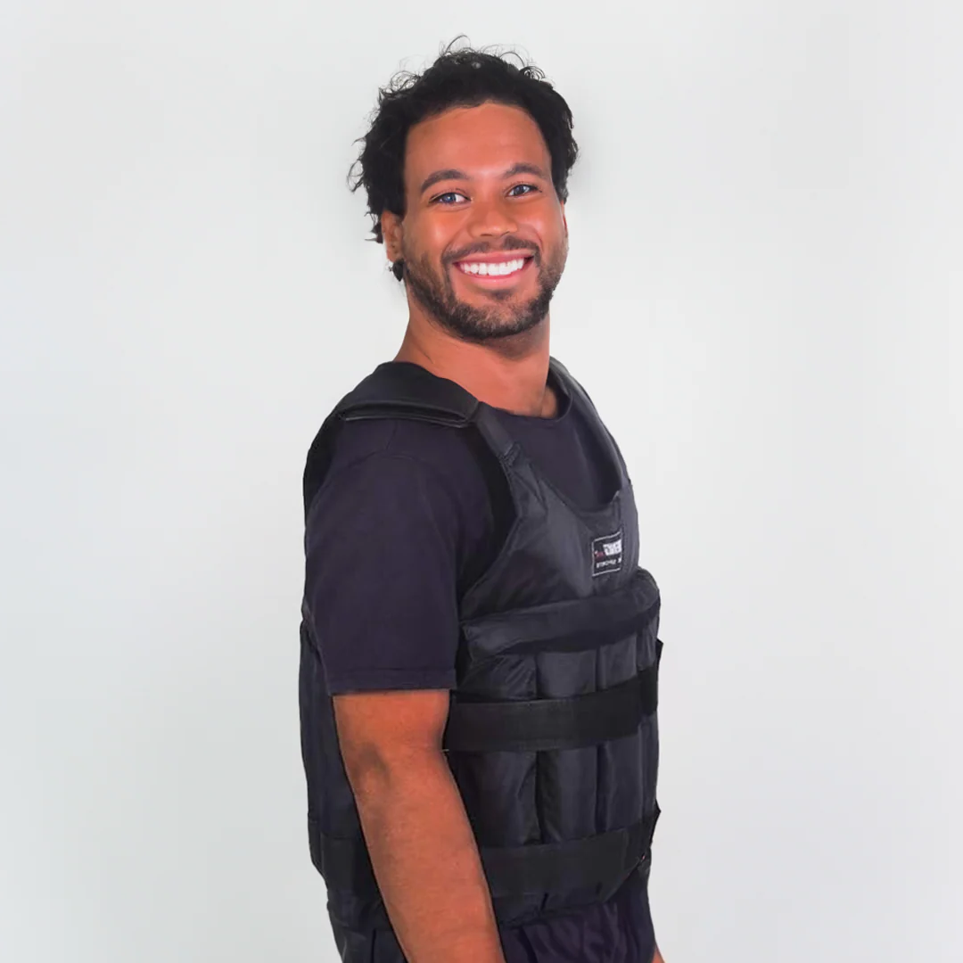 Adjustable 110 Pound Weighted Vest for Walking and Strength Training – Comfortable Fit, Durable Oxford Cloth 3