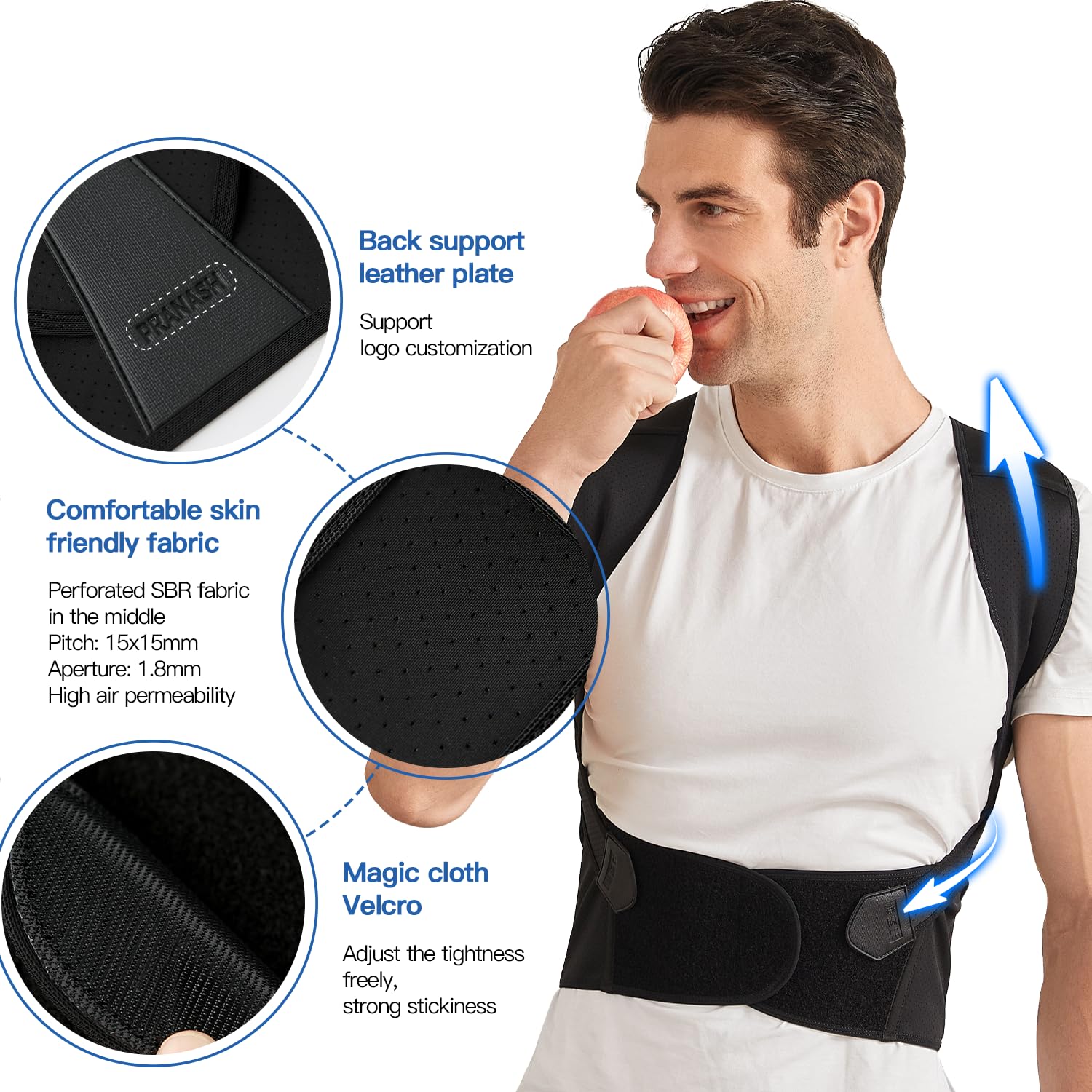 Adjustable Back Posture Corrector for Improved Spinal Alignment – Unisex Design, Comfortable Fit 1