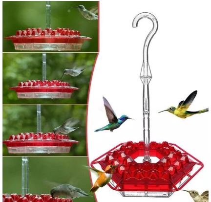 Ant-Proof Hummingbird Feeder with 30 Feeding Ports and Easy Fill Design – 12 Ounce Capacity 4