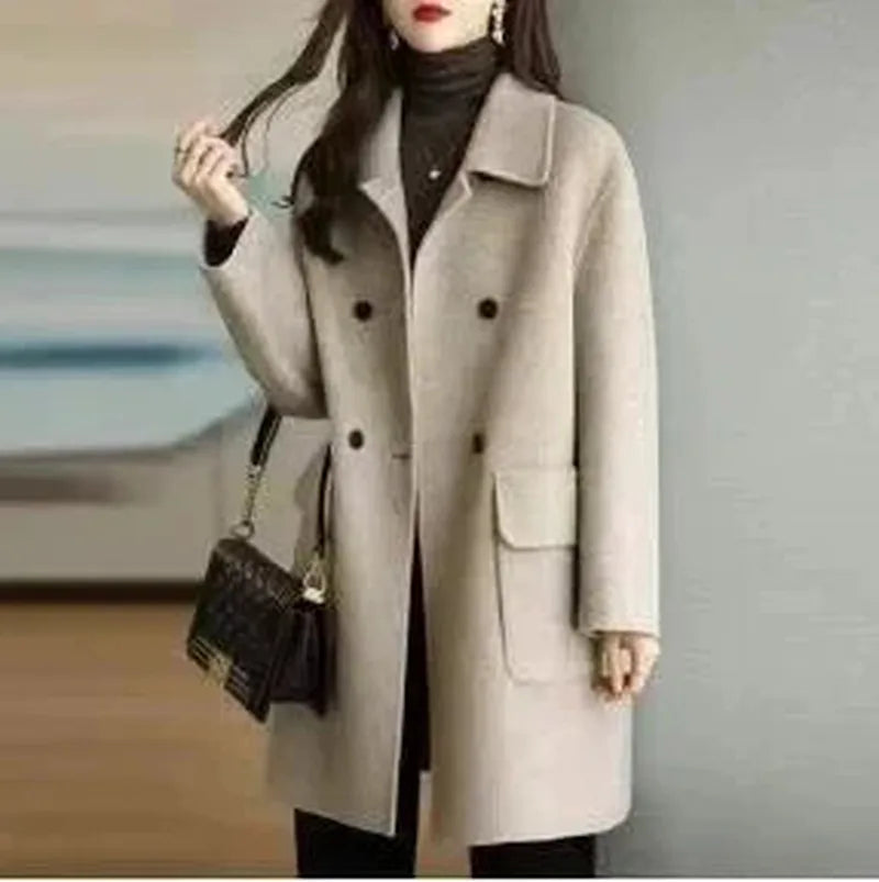 Bonjour Melbourne-Demi - Comfortable Mid-Length Wool Overcoat