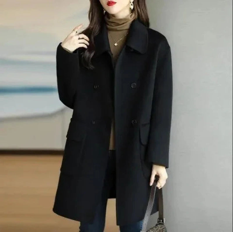 Bonjour Melbourne-Demi - Comfortable Mid-Length Wool Overcoat
