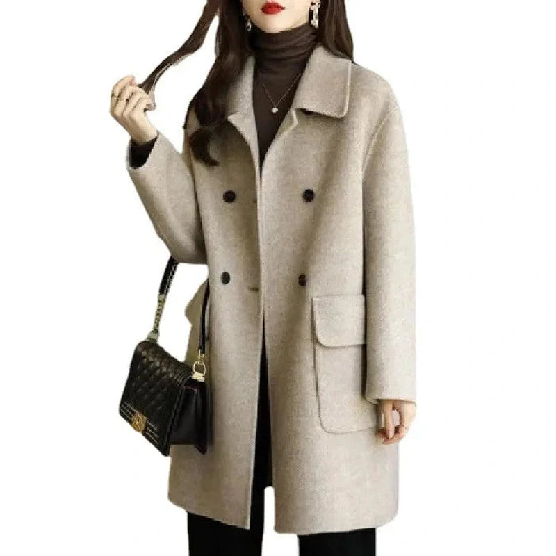 Bonjour Melbourne-Demi - Comfortable Mid-Length Wool Overcoat