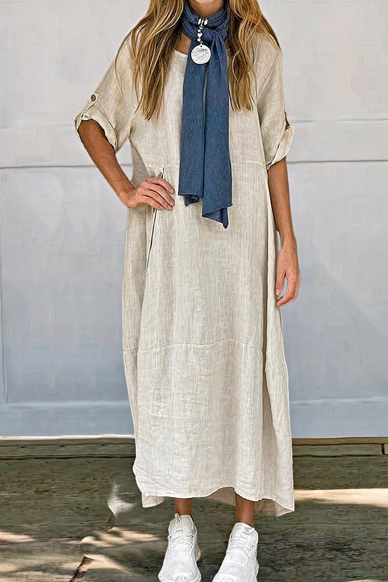 Bonjour Melbourne Dress Women's Ema Casual Long Linen Dress