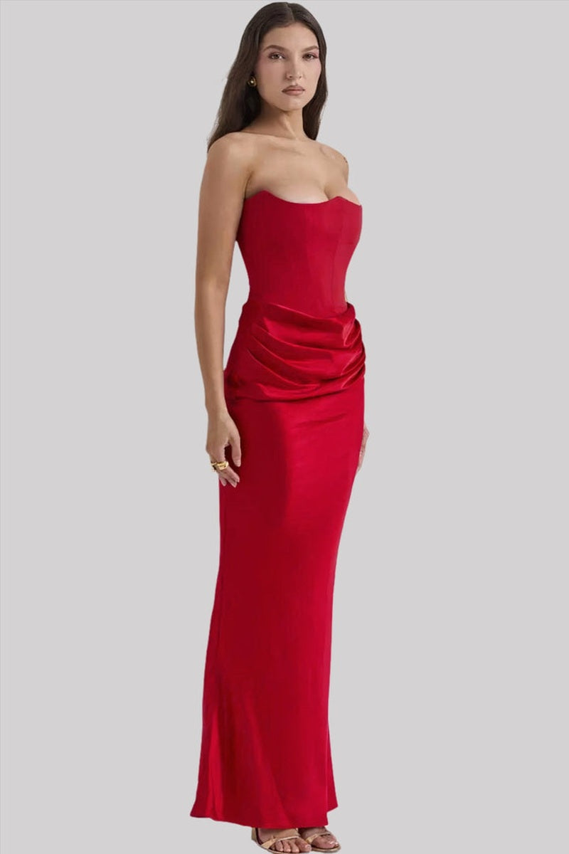 Bonjour Melbourne Dresses_W Elegant Corset Bandeau Maxi Dress by Buella