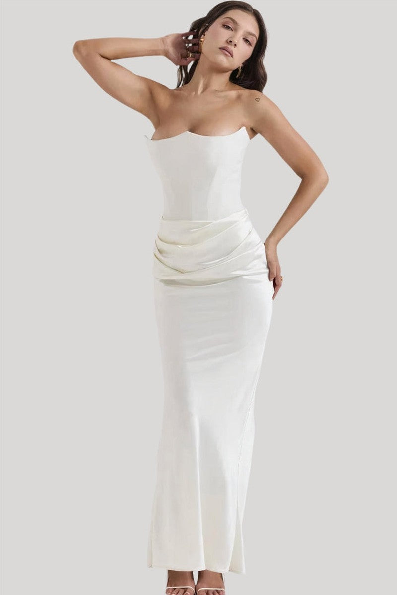 Bonjour Melbourne Dresses_W Elegant Corset Bandeau Maxi Dress by Buella